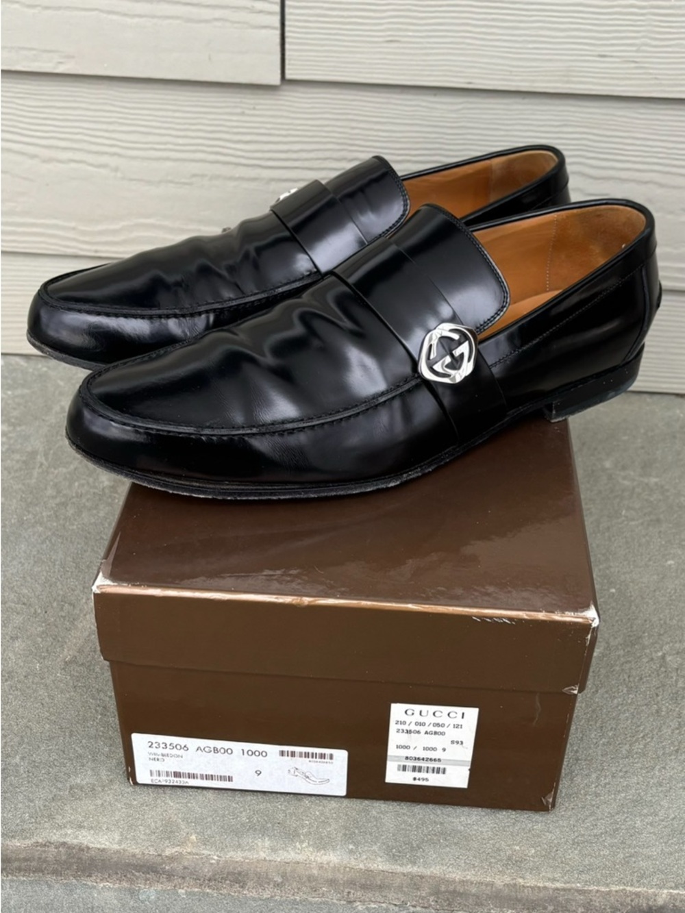 Gucci GG Patent Leather Loafer Shoes 🔥